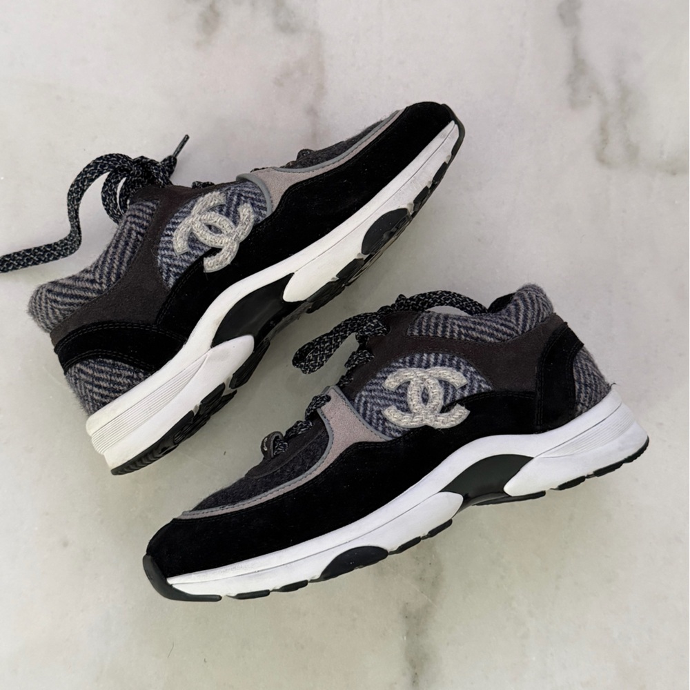Chanel Tweed Sneakers